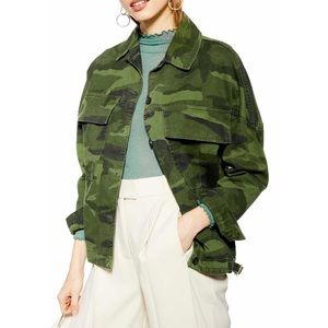 Topshop Frank Camouflage Jacket